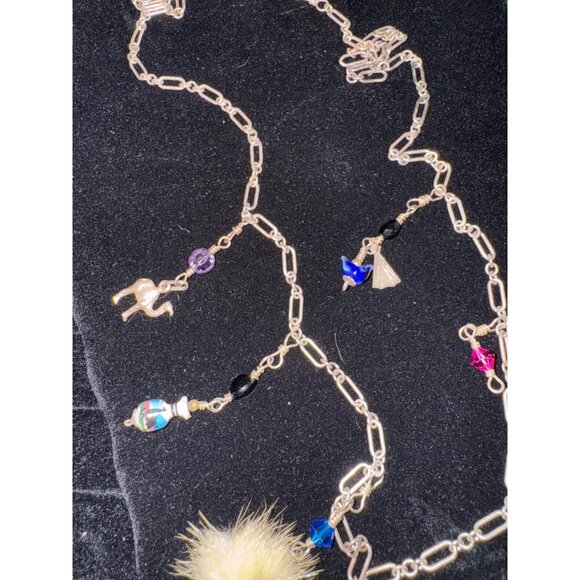 Kachina Doll Charm‎ Necklace With Charms Vintage 1990’s Sterling Silver Handmade - Picture 7 of 9